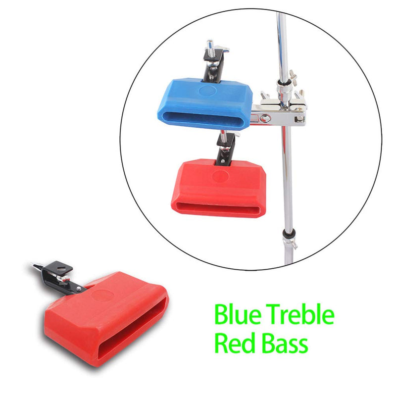 [AUSTRALIA] - HEALLILY Jam Block Plastic Latin Percussion Block Drum Musical Instrument Kit Drums And Percussion Drum Accessory (Blue) Blue 