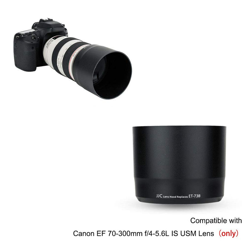 Reversible Lens Hood for Canon EF 70-300mm F4-5.6L is USM Lens, Replaces Canon ET-73B Lens Hood, Black