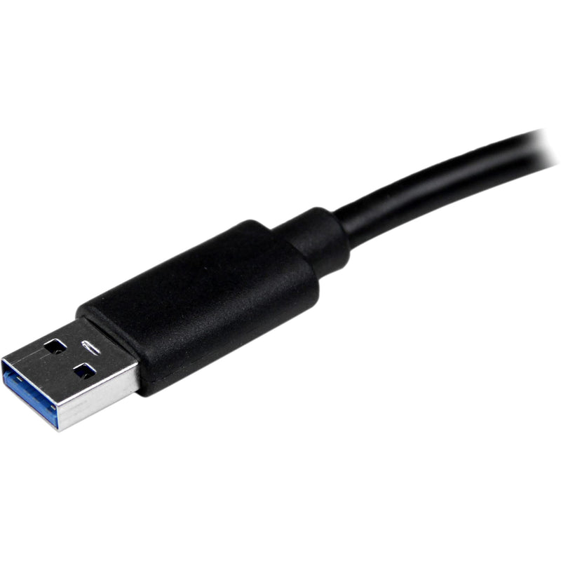 StarTech.com USB 3.0 Ethernet Adapter - USB 3.0 Network Adapter NIC with USB Port - USB to RJ45 - USB Passthrough (USB31000SPTB) Black w/ 1 USB Port