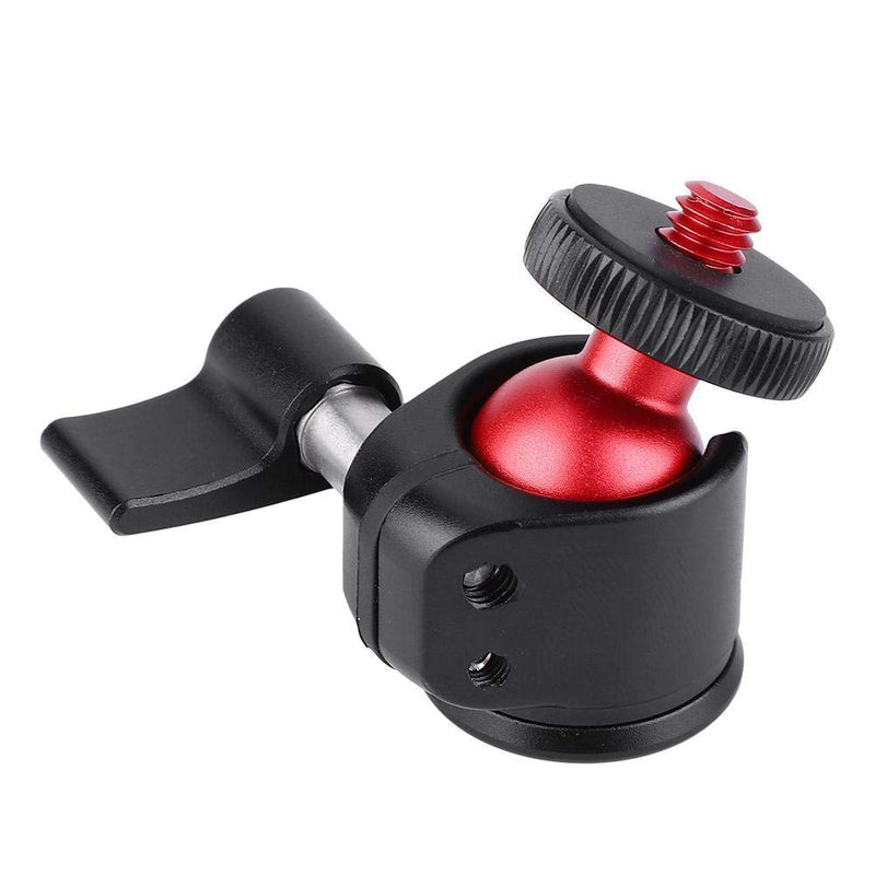 Tripod Head, Mini Ball Head Camera Mount, Aluminum Alloy Metal Ball Head, 360 Degree Camera Mount, 1/4" Screw Mount for DSLR Camera Fill Light