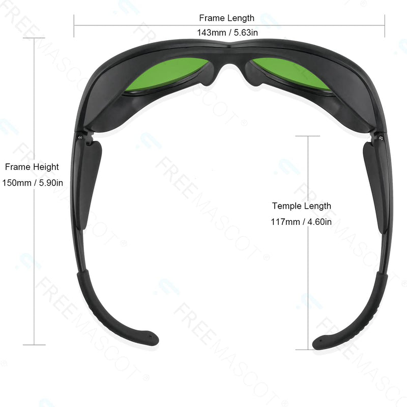 FreeMascot OD 6+ 190nm-450nm / 800nm-1700nm Wavelength Professional Laser Safety Glasses Style 2