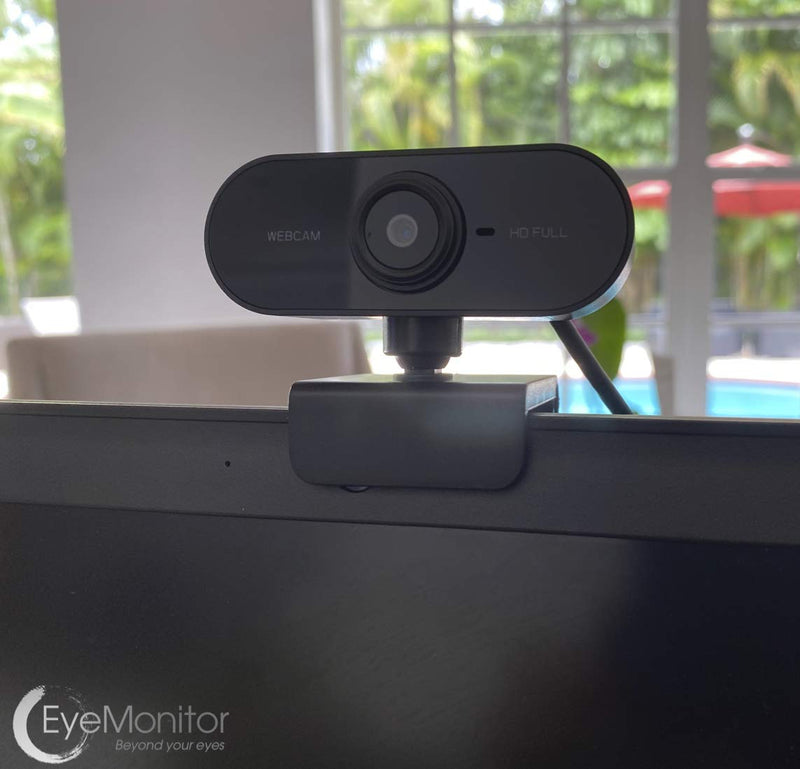 EYE-MONITOR Web Camera 1080P Built-in Microphone Full HD, Computer Webcam USB for Video Conferencing, Recording, and Streaming