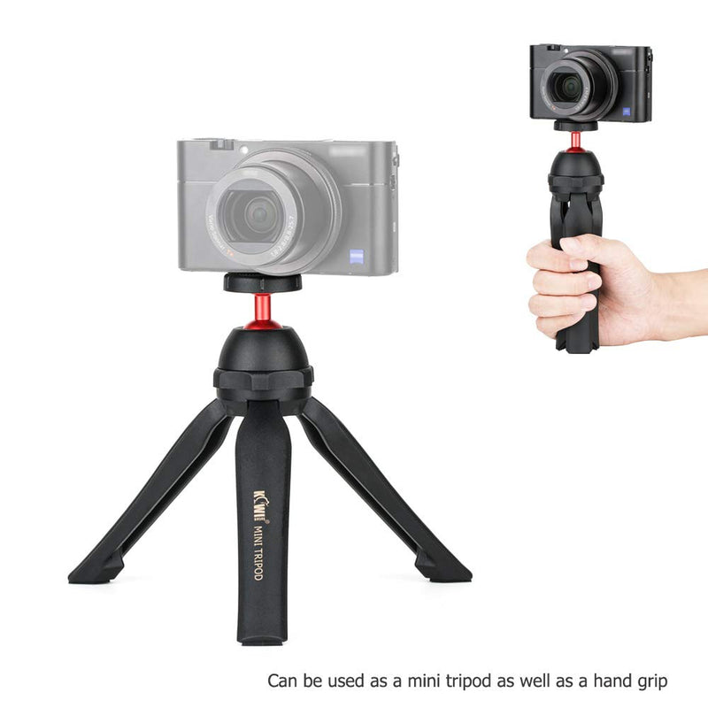 Mini Tripod for Camera, Handheld Video Tabletop Tripod with 360° Ball Head for Sony ZV-1 RX100VII RX100 VI RX100V A7C A6100 A6300 A6400 CX405 AX33 AX53 Canon G7X Mark III II EOS M50 M6 Mark II & More Basic