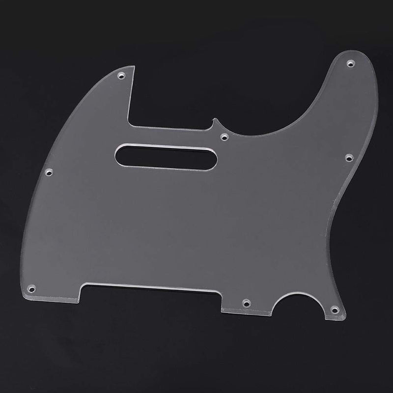 Dilwe Guitar Pickguard, Transparent Acrylic Pickguard with Screws Upgrade Part Compatible with Telecaster TL Style Electric Guitar