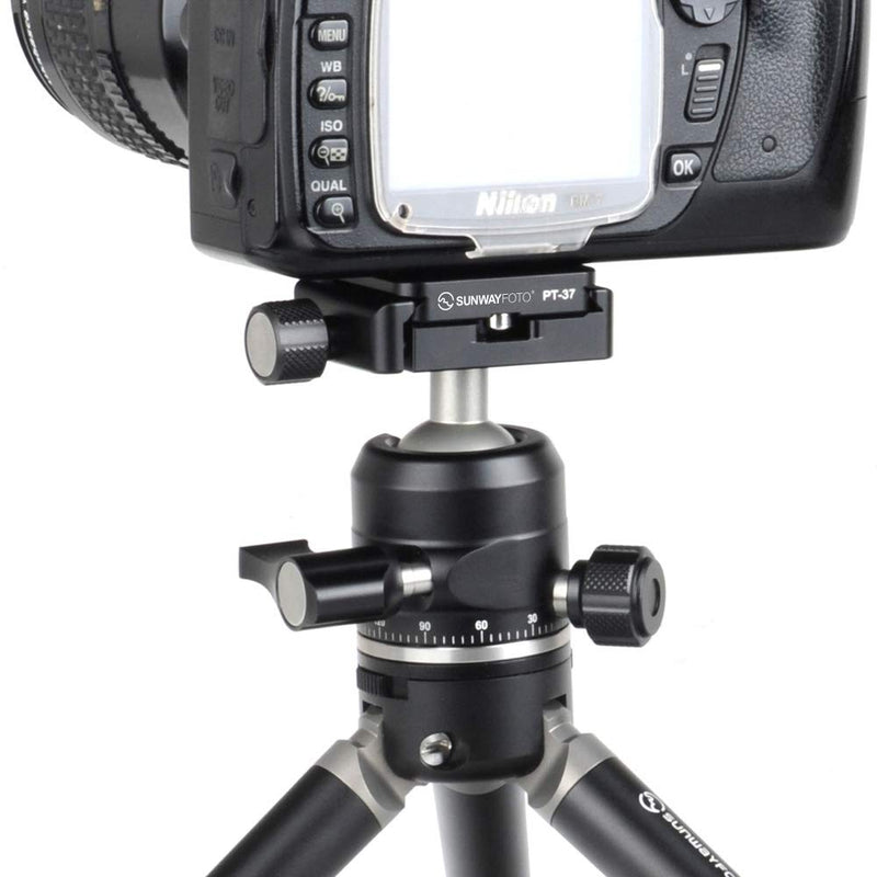 SUNWAYFOTO XB-28 Tripod Ballhead Arca Clamp with Arca Swiss Plate with 360 Degree Fluid Rotating Swivel and 4.5KG Load Capacity