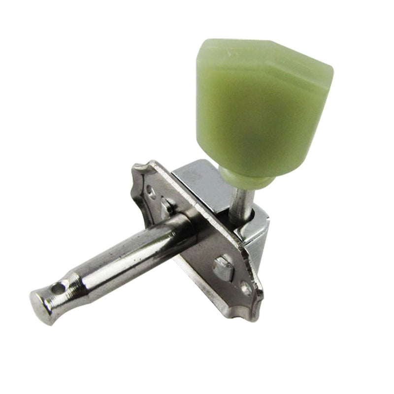 Musiclily 3R3L Vintage Guitar Tuners Machine Heads Tuning Keys Pegs Set for Epiphone Les Paul Style Guitar Parts, Chrome with Keystone Button