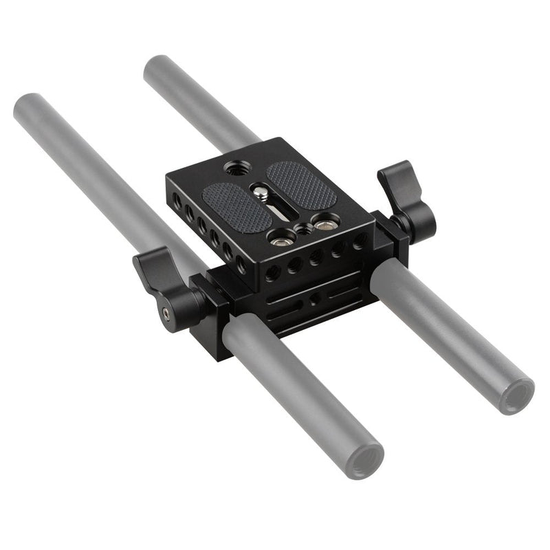 [AUSTRALIA] - CAMVATE Camera Baseplate with 15mm Railblock for DSLR Rig 15mm Rod Rail Support System - 1236 