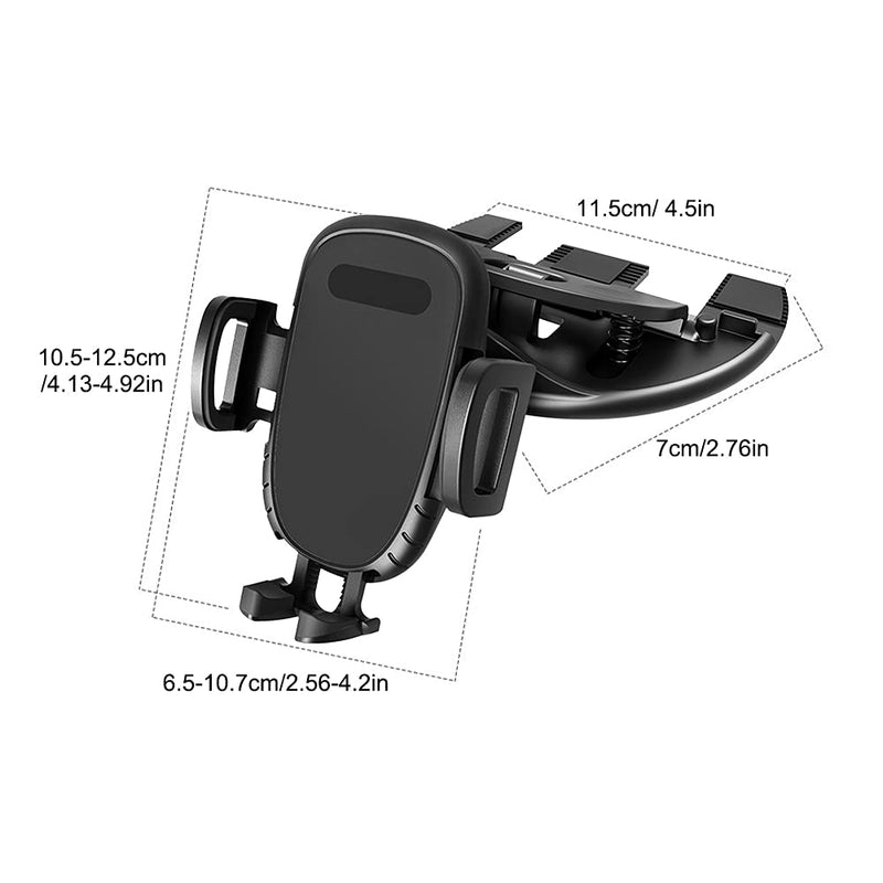 Saycker Cell Phone Mount Universal Hands-Free Car Phone Holder Fit for Most Smartphone Mobile(Black) Black