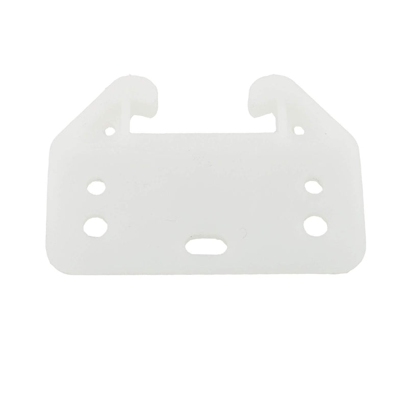 HJ Garden 20pcs White Plastic Drawer Track Guides Furniture Replacement Parts for Drawer Hutches Dressers
