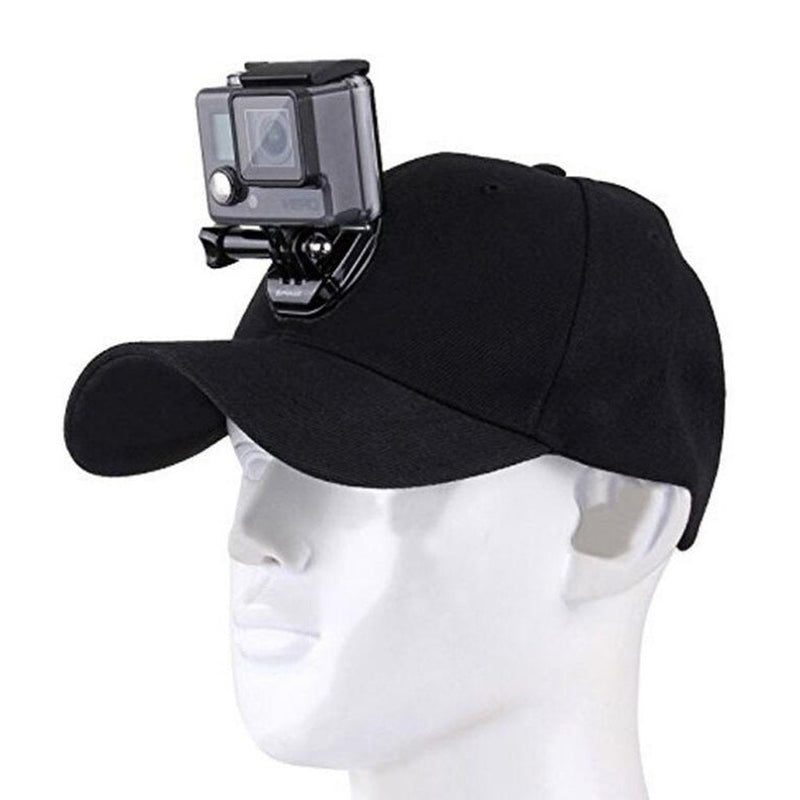 Baseball Hat, Sun Hat with Quick Release Buckle Mount for GoPro Hero 6, 5 Session/5/4/3+/3/2/1, Xiaomi Yi 4K Other Action Cameras