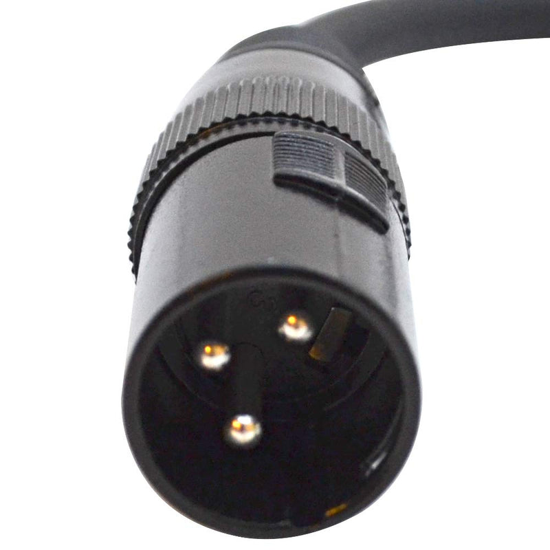 [AUSTRALIA] - Seismic Audio - SAPT517-6 Inch 3 Pin XLR Male to 5 Pin XLR Female DMX Turnaround Adapter Cable for PA DJ Equipment - XLR3M to XLR5F 