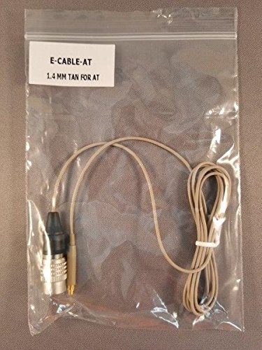 Generic Replacement Cable for Countryman E6 by Provider Series - Tan for Audio Technica Beltpacks Replaces E6-CABLET1AT. Hirose 4 pin Connector. Durable Kevlar Reinforced Cable - 100% Compatible