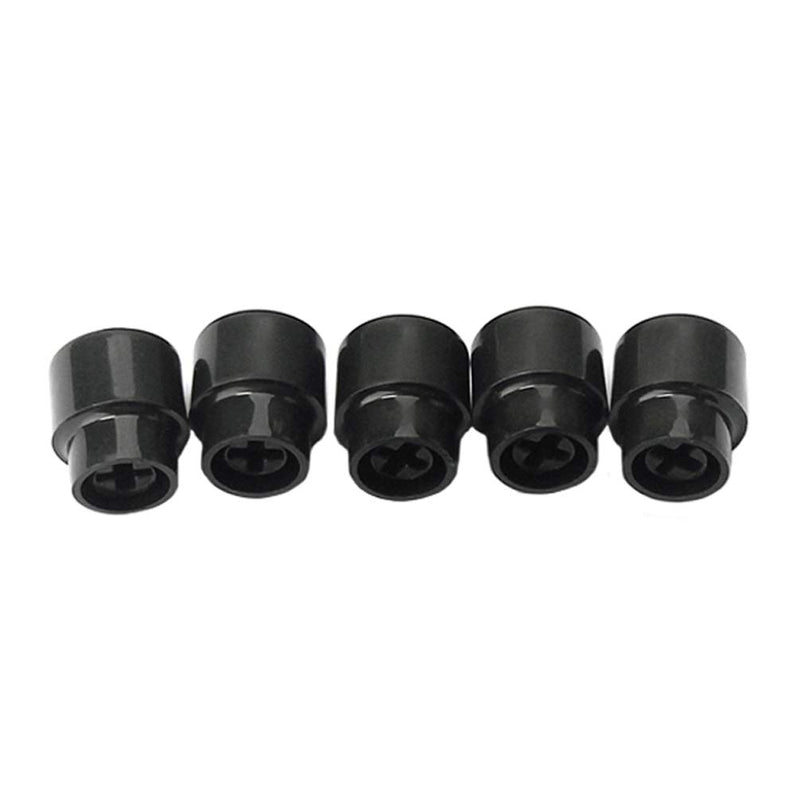 Healifty 5pcs Switch Knob Tip Cap Replacement for telecaster Tele Fender Electric Guitar (Black)