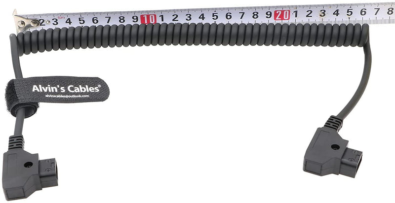 Alvin’s Cables D-Tap Male to Dtap Male Coiled Extension Cable for DSLR Rig Battery