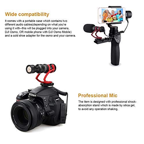 Shotgun Microphone, Comica CVM-VM10II Full Metal Cardioid Video Microphone with Carrying Case, External Microphone for Canon Nikon Sony Panasonic DSLR Cameras,iPhone Samsung Smartphones etc.