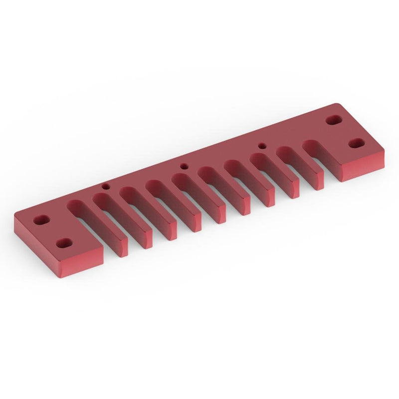 Comb Harmonica Part, Aluminum Alloy Comb Harmonica Part for Hohner Marine Band Crossover/Deluxe Red