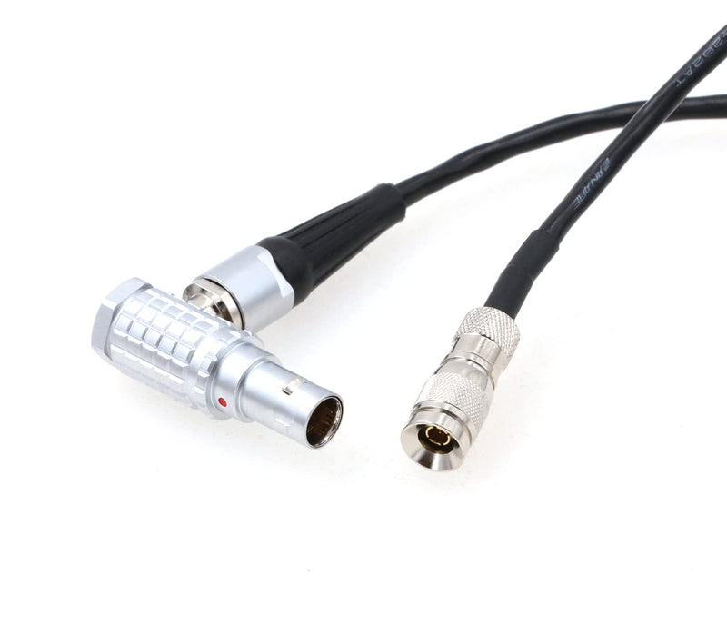 ZBLZGP Din 1.0/2.3 Male to EXT 9 Pin Right Angle Timecode Sync Cable for RED Komodo 6K Camera