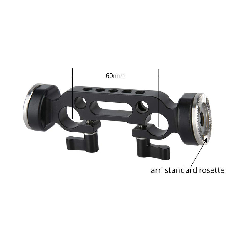 NICEYRIG Rosette Bracket with 15mm Rod Clamp, Applicable for M6 Thread Standard ARRI Mount Handles