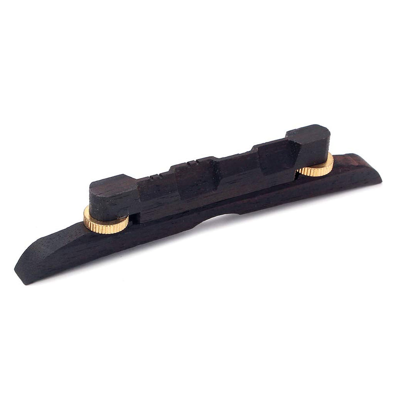 Alnicov Guitar Bridge Adjustable Mandolin Bridge Compensated Rosewood for Mandolin Guitar Parts