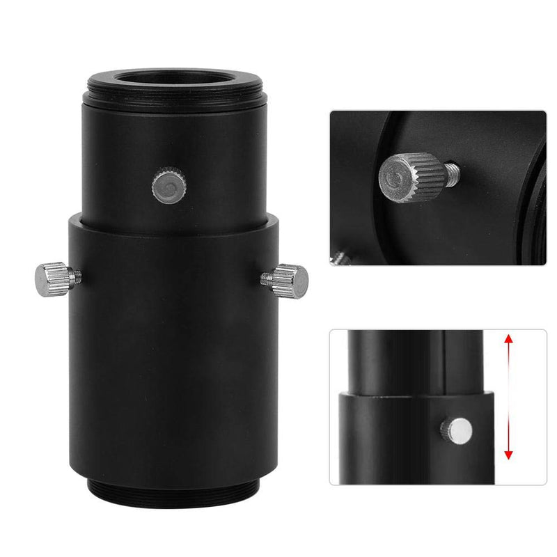 S erounder Telescope Extension Tube, 1.25" M42 0.75mm Aluminum Alloy Telescope Extension Tube 1.25 inch T Mount Telescope Extension Tube for Astronomical Telescope