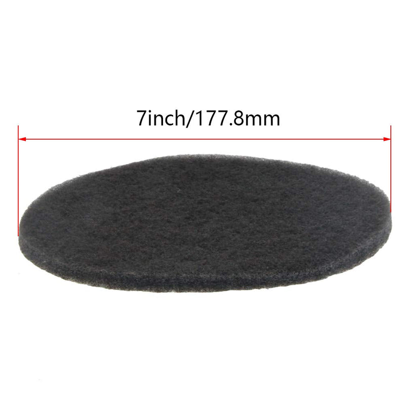 Auniwaig 1200-Grits 7 Inch Scrubber Scouring Pads Gray-Multipurpose , Drill Scuffing Disc Hoop and Loop Surface Conditioning Disc 8pcs 1200# 8pcs