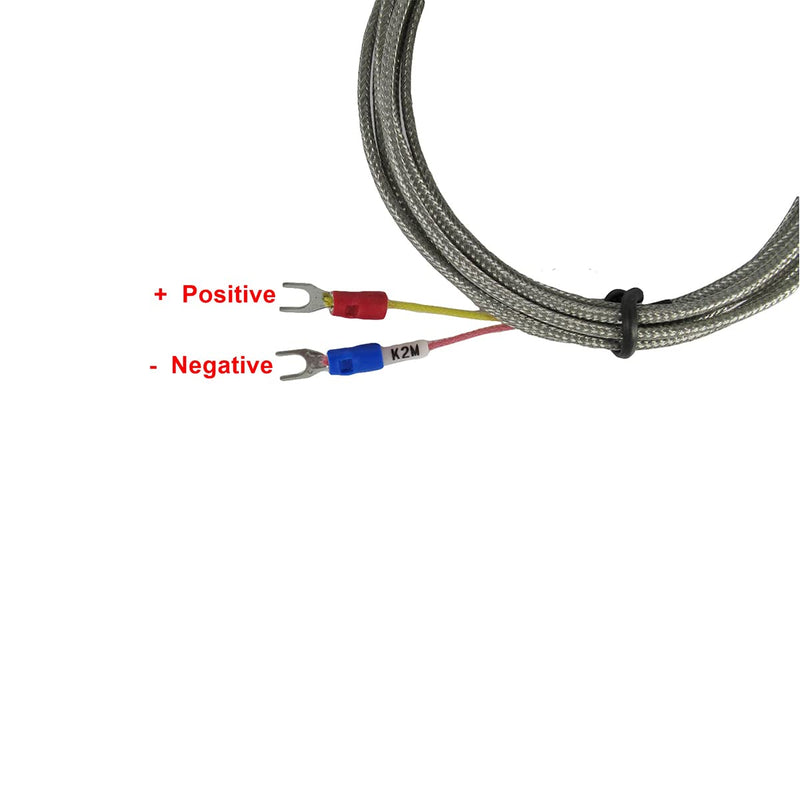 Thermocouple K Type Probe Temperature Sensors with 3/8” NPT Threads and 2m Lead
