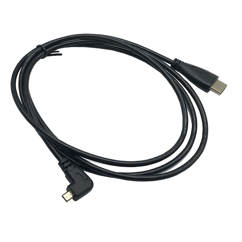 [AUSTRALIA] - Seadream 2Pack 5Feet 1.5M 90 Degree Angled Micro HDMI Male to HDMI Male Cable (2Pack Each of Left and Right) 5FT Each of Left and Right 2Pack 