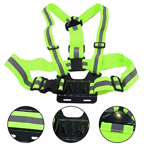 Supkeyer Cellphone Selfie Reflective Vest Chest Strap Mount Harness for Gopro Hero/Sony Action Cam/Cell Phone/iPhone 13 12 11 XR XS Max X 8 7 6 Plus/Samsung LG Huawei for Outdoor Sports,Running