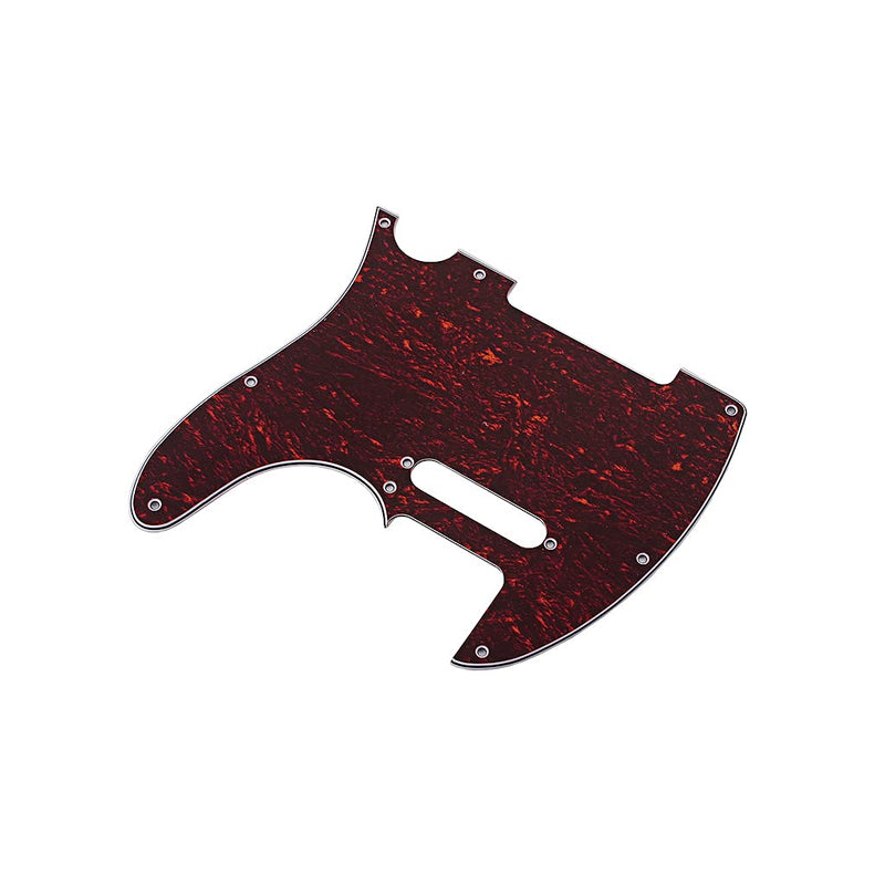 Alnicov 8 Hole Tele Pickguard Fit for USA/MX Standard Telecaster Guitar,3Ply Red tortoise