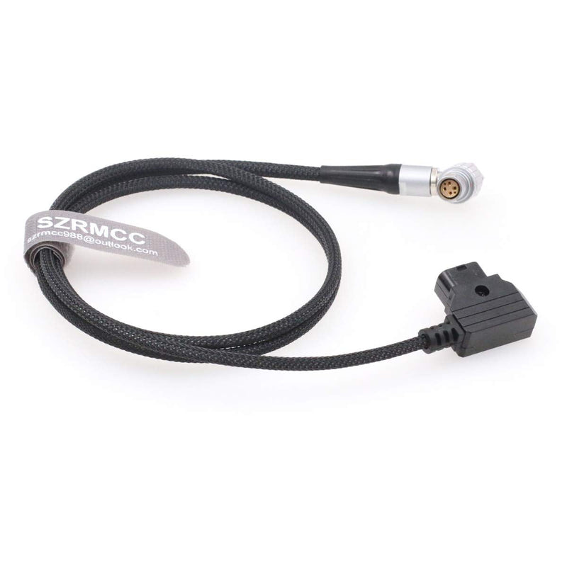 SZRMCC Red Epic Scarlet Gemini Camera Braided Power Cable Right Angle 6 Pin Female to D-tap (1m) 1m