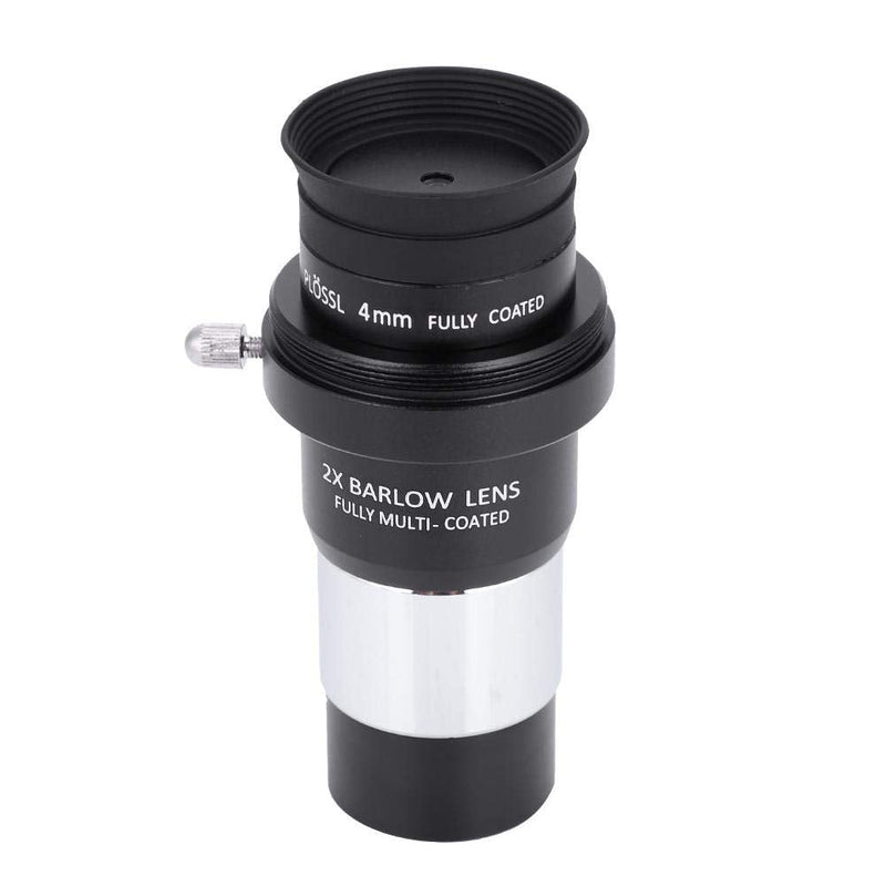Astronomical Telescope Accessory Kit,1.25 inch Plossl Telescope Eyepiece Set 4/10/25mm + 2X Barlow Lens Kit for Astronomy