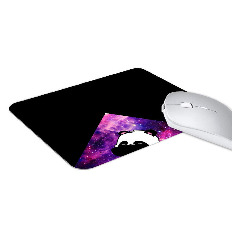 POKABOO Mouse Pad - Cute Mouse Pad Mat for Laptop Galaxies Panda Non-Slip Rubber Stitched Edges Working Gaming Mouse Pads for Kids/Boys/Girls/Adults(Rectangle 240x200x3mm)