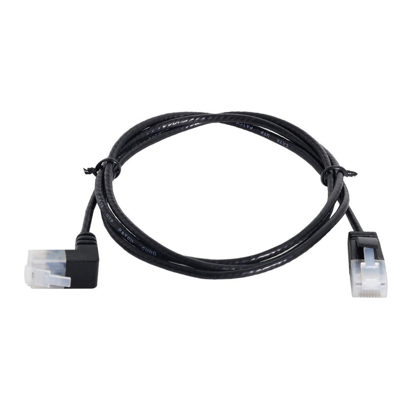 [AUSTRALIA] - chenyang Cat6 Ethernet Cable,90 Degree UP Angled RJ45 UTP Network Extension Cable Patch Cord Cat6a LAN Cable for Laptop Router TV Box 1.0M 