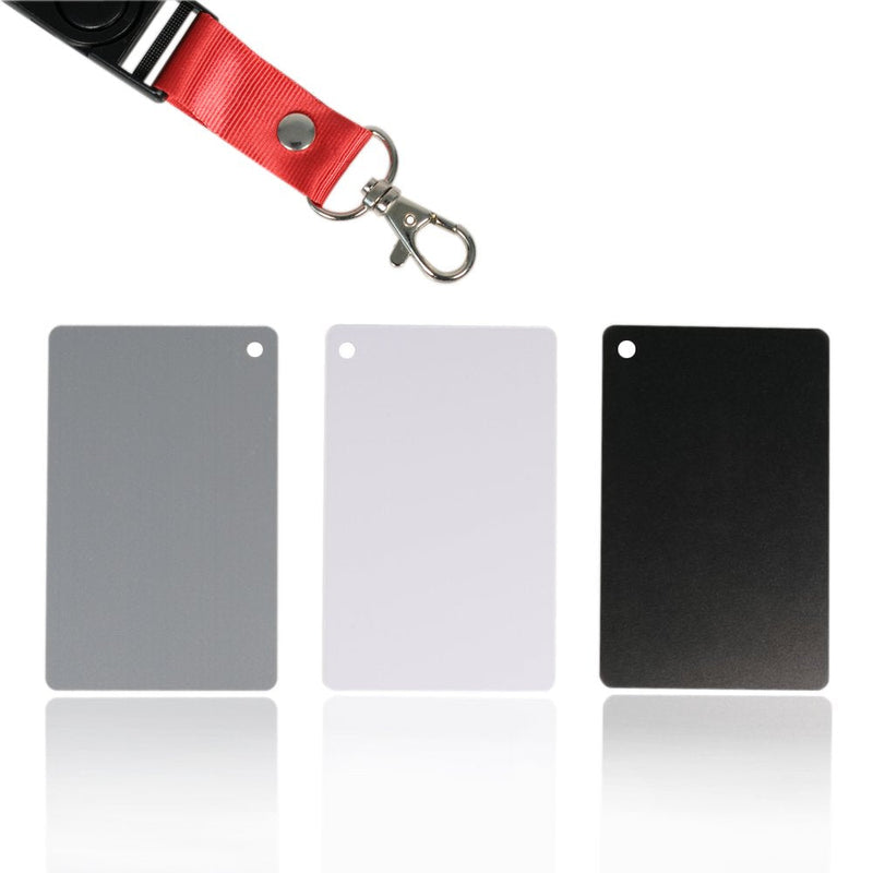Foto&Tech Waterproof Premium Set 18% Grey Card White Balance Card Exposure Photography Card Set Custom Calibration Camera Checker for DSLR Video Digital and Film Photography (3.3 x 2.1 Inch) 3.3 x 2.1 Inch
