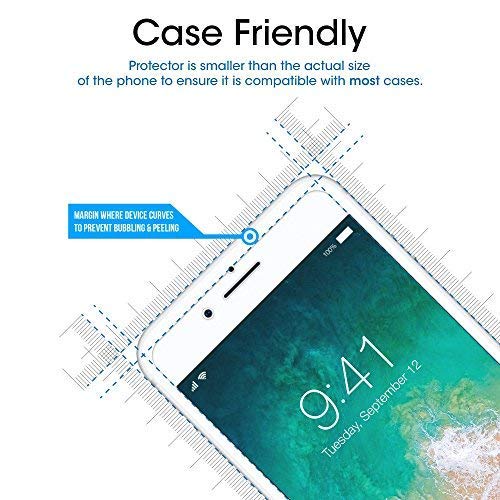 amFilm Glass Screen Protector for iPhone 8, 7, 6S, 6 (4.7 Inch)(2 Pack) Tempered Glass Screen Protector