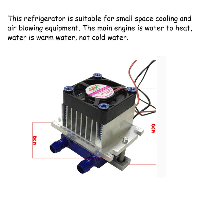 KOOBOOK 1Set 12V Thermoelectric Peltier Cooler Refrigeration Cooling Fan System Heatsink DIY Kit