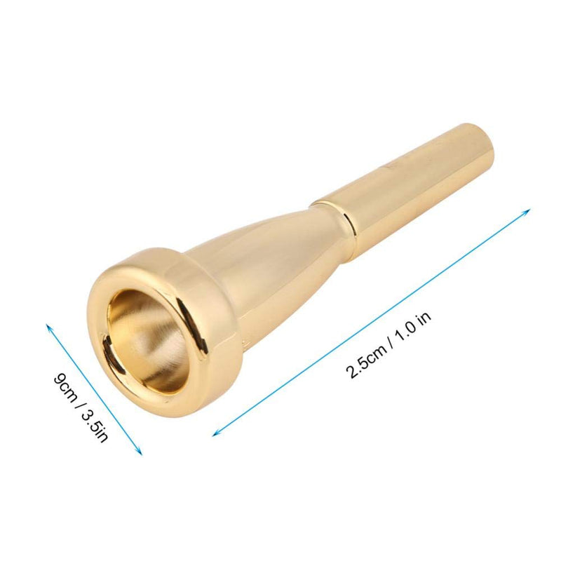 Trumpet Mouthpiece, Copper Trumpet Mouthpiecefor 3C Size Musical Instrument (Gold) Gold