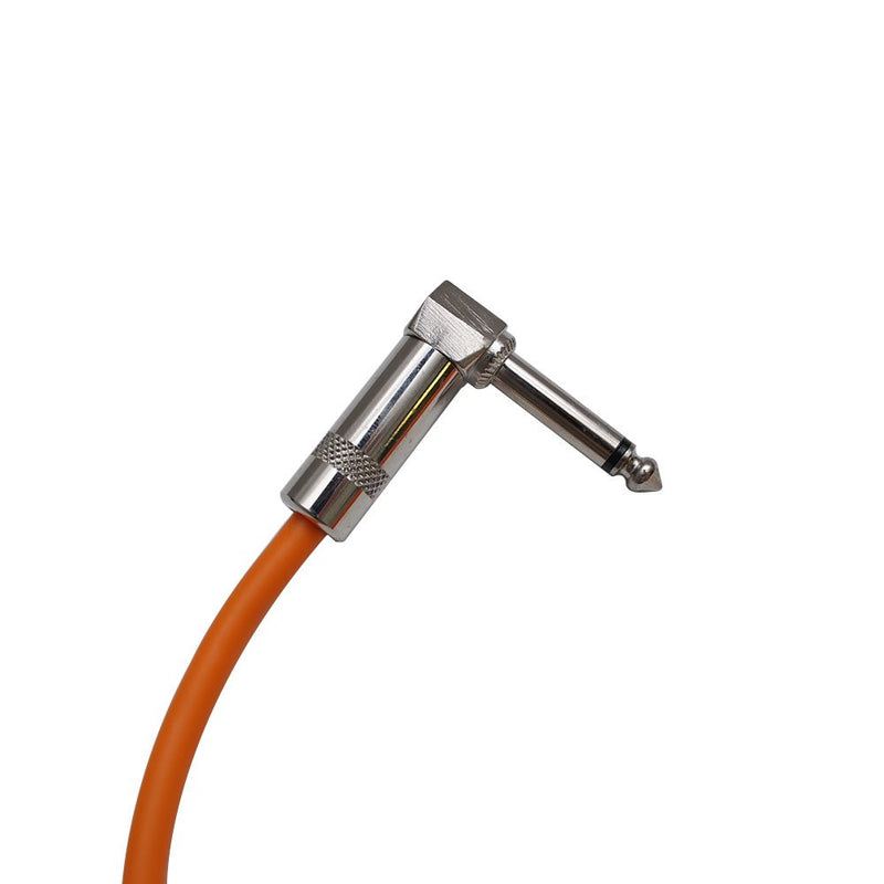 [AUSTRALIA] - Seismic Audio SAGC20R-Orange Orange 20-Feet Right Angle to Straight Guitar Cable 