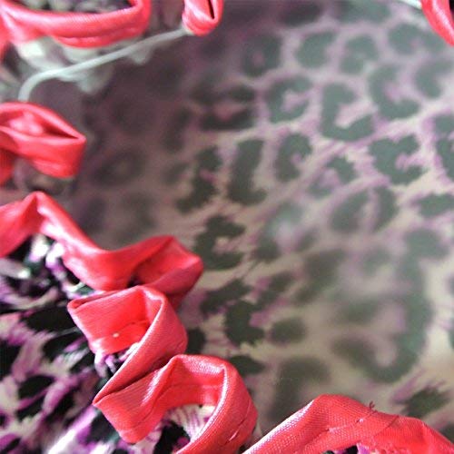 Kella Milla Stylish Satin Shower Cap, Pink Leopard