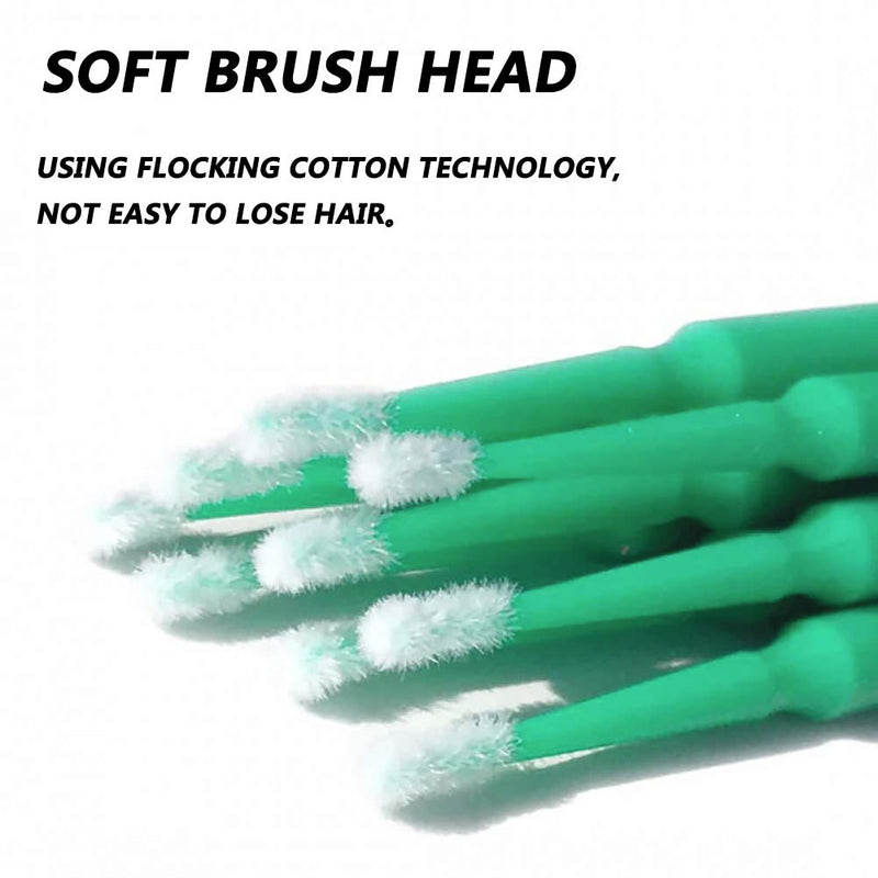 100 Pack Phone Charge Port Cleaning Tool kit,Bendable Mini Soft Round Brushes Cleaner Compatible with iPhone 11 Pro Speaker Tablet Camera Laptop Computer Smartphone, Blue