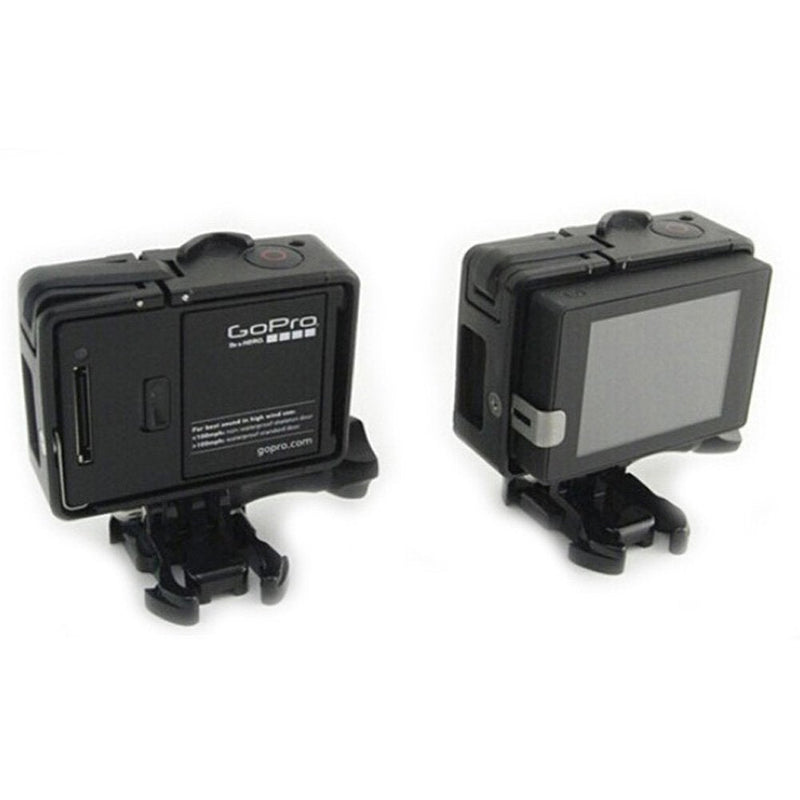 [AUSTRALIA] - Glorich Frame Mount for GoPro Hero 4, Hero 3+, Hero 3 Plus, Hero 3 Standard Frame/BacPac Frame / 2 in 1 Frame Mount (2015 Latest Version Compatible with Camera-only, Camera Mounted with LCD BacPac) 