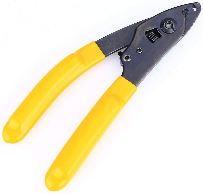 FTTH Fiber Optic Drop Cable Fiber Stripper CFS-2 Double Port Hole Optical Fiber Coating Plier With Stripping Guide Bar