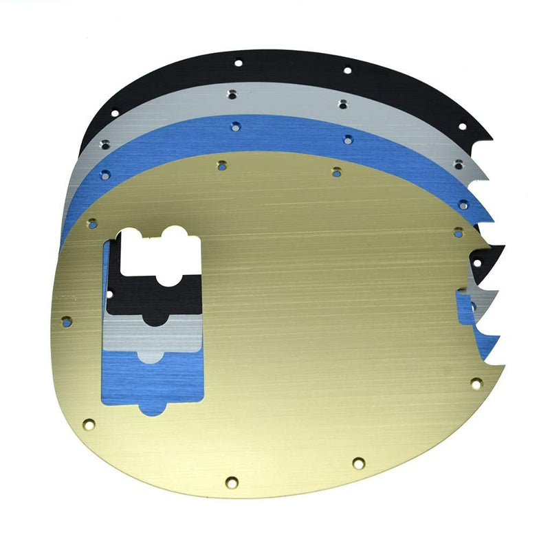Dopro Anodized Aluminium Bass Pickguard Scratch Plate Fits Music Man 4 String Classic StingRay Bass Black