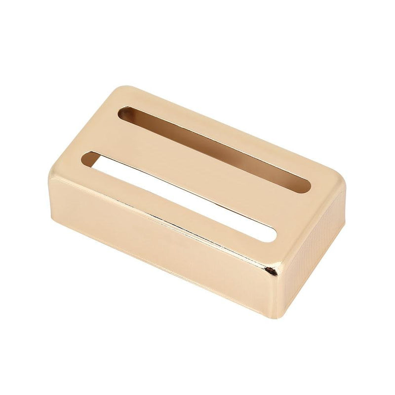 Bnineteenteam Guitar Pickup Cover Brass Humbucker Cover Two Slot for Pickup of Electric Guitar Gold