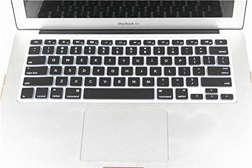 YYubao Super Stretchy Silicone Keyboard Cover Skin Protector Compatible with MacBook Pro 13" 15" 17" (with or Without Retina Display) MacBook Air 13" and iMac (Fits US Keyboard Layout only) - Black