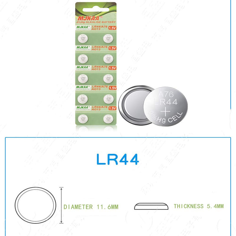 Pack of 20 LR44 L1154c AG13 A76 Button Cell Coin Battery