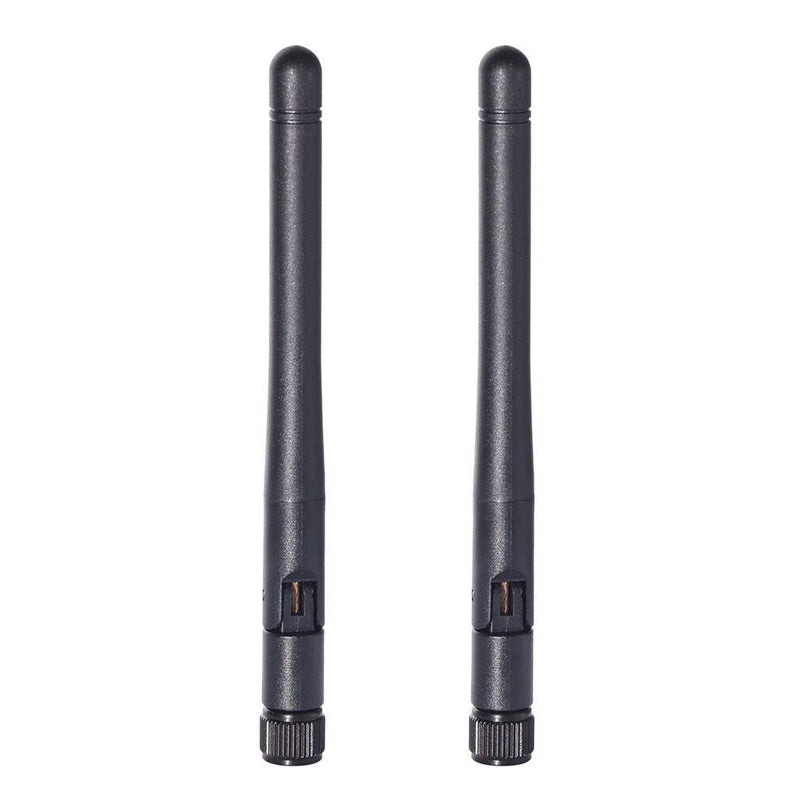 Bingfu Dual Band WiFi 2.4GHz 5GHz 5.8GHz 3dBi MIMO RP-SMA Male Antenna (2-Pack) for WiFi Router Wireless Network Card USB Adapter Security IP Camera Video Surveillance Monitor 2-Pack