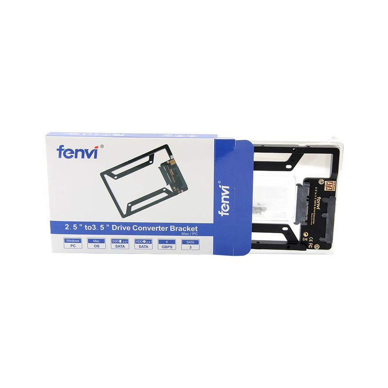 2.5" to 3.5" Drive Converter Internal Solid State SSD Card Hard Drive Bracket Adapter SATA SSD Enclosure Caddy Dock Desktop Mac PC 2.5 to 3.5 Mounting Hardrive for Samsung Crucial SanDisk ect SSD