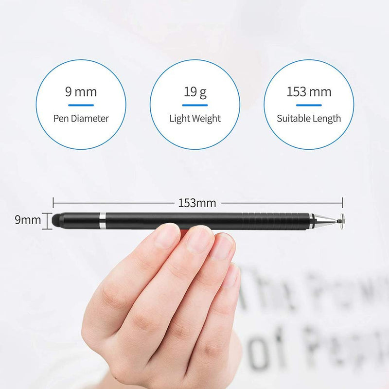 Capacitive Stylus Pen TNTOR 3-in-1 High Sensitivity and Precision Touch Screen Stylus Clear Disc Universal Compatible with Apple/iPhone/Mini/Air/Android/Microsoft/Surface and Other Touch Screens