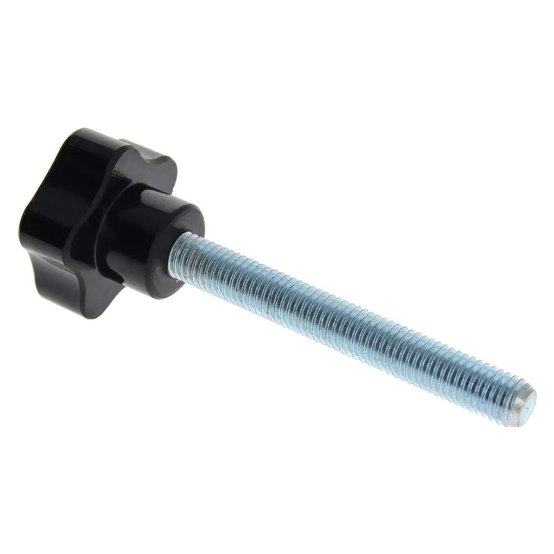 Othmro 2Pcs Star Lock Nut Rod Knobs, M8x40mm Male Thread Replacement Star Hand Knobs Tightening Screws Hand Tightening Knobs Quick Removal Replacement Parts for Saws Drill Presses Lathes Black